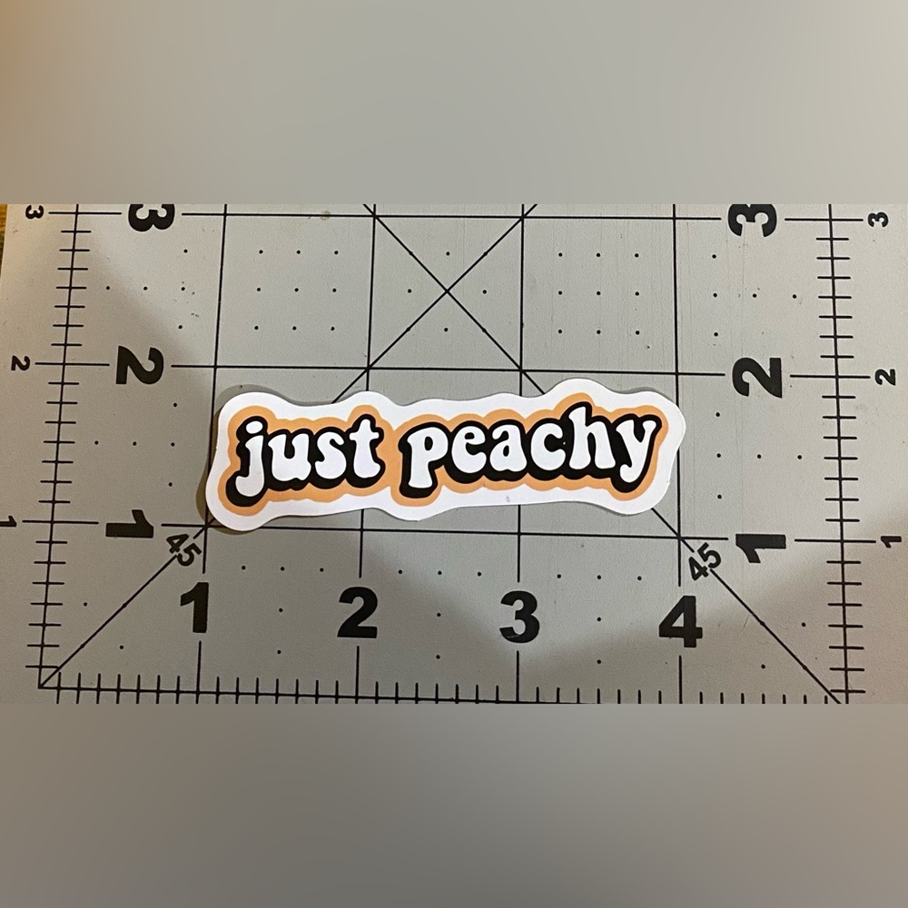 🌈20/$12🌈 Just Peachy Sticker - Picture 2 of 3
